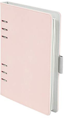 Oxford 6-Ring Professional Notebook, 7 x 9 Inch, Refillable Notebook, Writing Journal, Ivory Paper, 100 Sheets, Blush Pink Faux Leather Cover (90005)