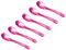 Heim Söhne 6er Set Acrylglas Löffel ca. 12,2 cm – Zauberhafte Eierlöffel in Perlmuttoptik für unvergessliche Momente beim Frühstück, Dessert & mehr – Handgefertigt in Deutschland (Pink)