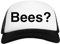 Bees Weiß Schwarz Unisex Baseball Cap White Black
