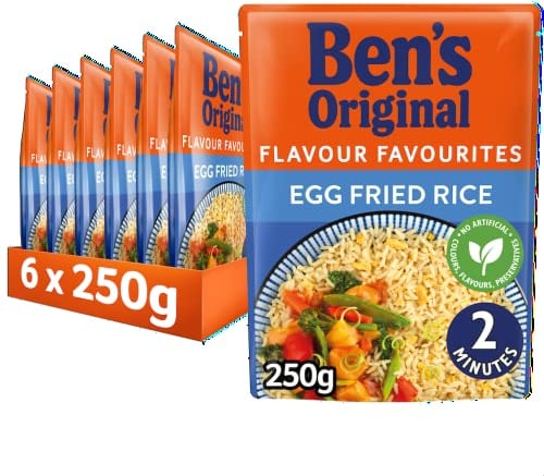 Ben's Original Egg Fried Microwave Rice, Bulk Multipack 6 x 250 g pouches