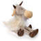 SIGIKID 42835 Zieberlas Cheese BeastsTown Ziege für Mädchen Jungen und Erwachsene Kuscheltier empfohlen ab 3 Jahren Beige-Weiß/Ziege