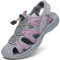 Dannto Femme Sandales de Randonnée Sandales de Sport d'été Plage pour la Marche(Gris Clair,38)