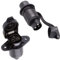 SPARKMOTO prise 3 broches agricole male et prise 3 broches agricole femelle, 12V 24V Prise 3 plots pour Véhicules Agricole tracteur,prise 3 broches double de Remorque, avec capuchon etanche(SK0303)