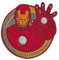 Comercial Mercera Marvel Avengers Iron Man Comic Hand - Aufnäher, Bügelbild, Aufbügler, Applikationen, Patches, Flicken, zum aufbügeln, Größe: 6,6 x 6,7 cm, Rot