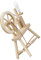 Toyvian 1stk Modell Vintage Spinnrad Mini-raumszenendekoration Puppenhausszubehör Puppenhaus Spinnen Mini Puppenmöbel Miniatur-handaufroller Retro Mini Spinnrad Perlmutt Hölzern Minirad