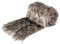 naninoa Fell DEKO-Stoff Tischband, Kunstfell, Flauschiges Fell 200 x 24 cm Grau-Beige