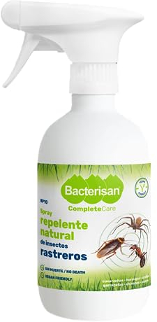 BACTERISAN Repelente Natural de Insectos Rastreros, Vegan Friendly, Sin Muerte, No Mancha, 500 ml