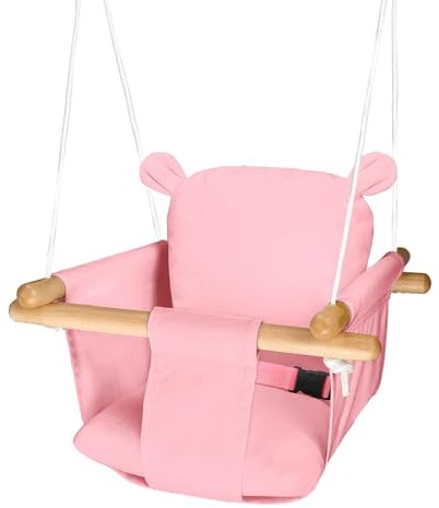 Columpio Infantil Columpio,Swing Columpio,Columpio de Madera para Bebés,Columpio para Bebé,Columpio para Bebés de Interior,Asiento Columpio para Bebés y Niños,Columpio de Jardín