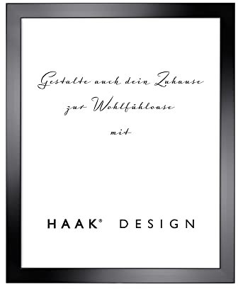 HaakDesign Bilderrahmen Tokio Schwarz (Hochglanz) 15 X 21 cm (DIN A5) schlicht modern