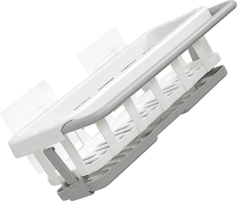 Garneck Wall Mounted Storage Rack Sink Dish Cloth Holder Telescopic Kitchen Sponge Holder for Dishcloth Drying Rack
