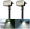 Solpex Solar Spot Lights, 2 Pack Solar Lights Outdoor Garden, 63 LED 3 Lighting Modes, IP65 Waterproof Spotlights for Yard Garden House Garage Pathway(Cold White)