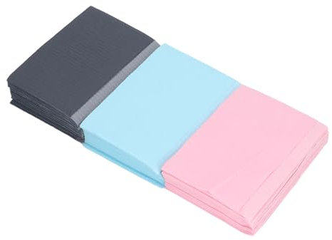 Disposable Nail Table Mat, 60pcs Nail Tips Art Table Towels Mat Paper Sheet, Salon Disposable Table Pad Protector, Salon Nail Art Accessories for Manicure, Black, Pink, Blue