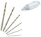 TIVOLY – Juego de 6 brocas HSS para metal, diámetro de 0,8-1-1,5-2-2,5-3 mm, taladrado en múltiples metales, – Sujeción: cola cilíndrica similar al diámetro de los taladros – para DREMEL/PROXXON