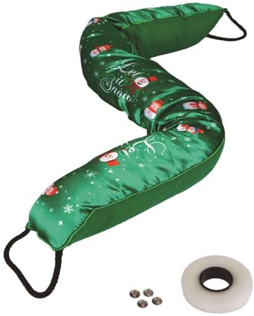 Weihnachts-Tür-Zugluftstopper, Untertür-Zugluftstopper - 32-Zoll-Tür-Zugluftblocker mit Weihnachtsmotiv | Zugluftschutz, Tür-Zugluftblocker, Lärmschutz, Schallschutz, wetterfester Türschutz
