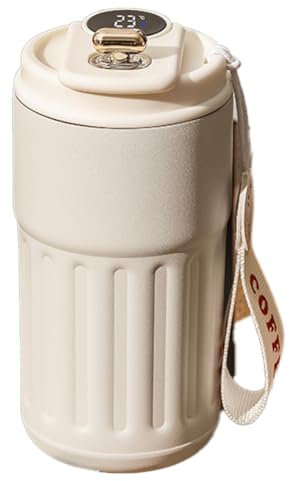 Bamberg 450ML Smart ThermosBottle Digital LED Temperature Coffee Mug Stainless Steel Thermal Mug Tumbler Mug Portable Flasks,D