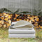 Moubhjd Bâche de Couverture Premium avec Oeillets, 400 g/m² PVC Imperméable & Indéchirable, Bâche de Haute Qualité pour Camion, Piscine, Meubles de Jardin en Bois(Size:5x6m,Color:Blanc)