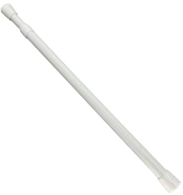 Gardinenstange ohne Bohren, ausziehbar, weiß, verstellbare Kleiderschrank-Spannstange für Küchenschrank, Badezimmer, Fenster (29cm-51cm)