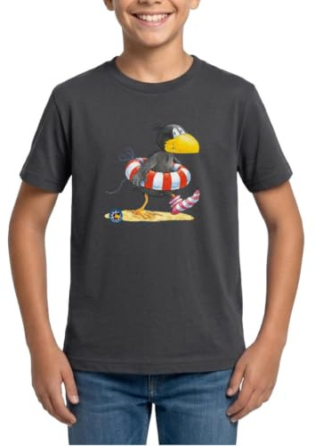 Der kleine Rabe Socke mit Schwimmreifen Kinder T-Shirt
