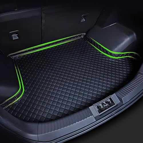 R-timer Car Boot Liner for Dacia Duster 2 (II) 2018-2023, Custom Fit Car Boot Protector - Leather, Anti-Slip, Durable and Waterproof Raised Edges Compatible,BlackBlack