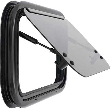 RV-Fenster 500x300mm Wohnmobilfenster Ausstellfenster Verdunklung Seitenfenster Wohnmobil Lüftungsfenster für Wohnwagen, Camping, Anhänger, Bus, Boot