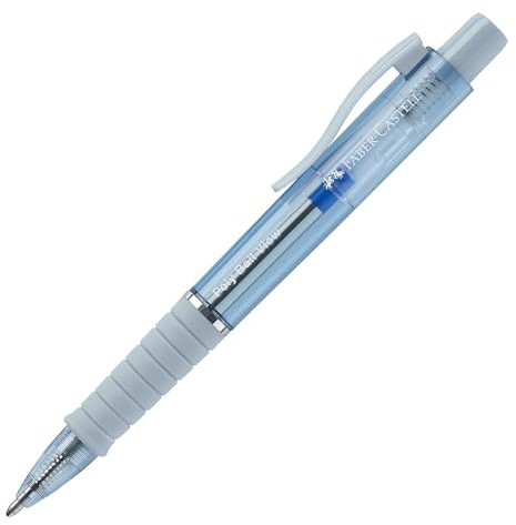 Faber-Castell - Kugelschreiber Poly Ball View Icy Glow | Druckkugelschreiber mit ergonomischer Dreikantform, XB Mine und dokumentenechter Tinte für Schule und Büro