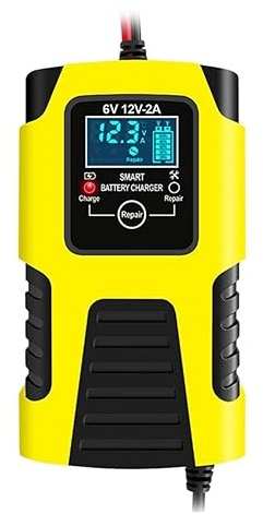Caricabatterie For Auto 6v12v Multiuso Pedale Batteria Al Piombo Accessori For For Moto Facile Da Usare(Yellow)