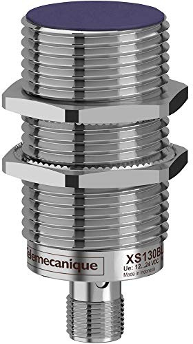 Schneider XS130BLPAM12 XS1-Induktiver Näherungsschalter M30, L 64 mm, Messing, Sn 10 mm, 12-24 V DC, M12