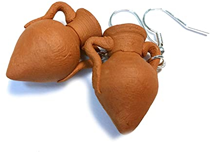 Jar Earrings Amphora Vase Vessel Jug Miniblings Rome Roman Pottery Clay