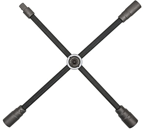KS Tools 518.1163 Rad-Kreuzschlüssel mit Gleitgelenk für NKW, 3/4x24x27x32mm
