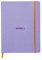 RHODIA 117509C - Iris Soft Notebook - 19x25 cm - Lined - 160 pages - Clairefontaine Ivory Paper 90 g/m - Bookmark, Elastic Closure - Faux Leather Cover - Rhodiarama Collection
