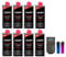 Outletdelocio Pack 8 Gasolina para encendedores 125ml + Funda portamecheros con 2 mecheros.