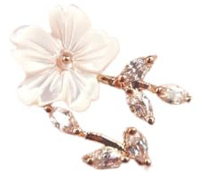 Eleusine 1PC Fashion Elegant Rose Gold Flower Knuckle Ring Resizable Ring Women Girls Gift