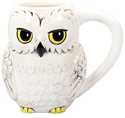 Harry Potter 3D Tasse Hedwig - weiß, Bedruckt, aus Keramik, Fassungsvermögen ca. 425 ml..