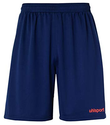 uhlsport Kinder Center Basic Shorts, Marine/Fluo rot, 152