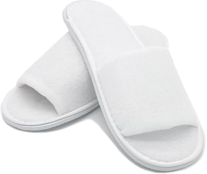 ZOLLNER 10 paia di pantofole per gli ospiti - ciabatte da viaggio, sauna, spa e casa - suola antiscivolo - misura unica - aperte davanti - qualità alberghiera