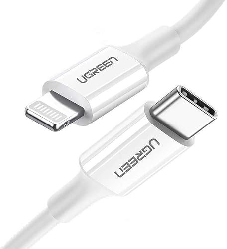 UGREEN Cabo Mfi Usb Tipo C - Lightning 3A 0,5 M Branco