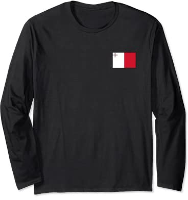 BANDIERA NAZIONALE DI MALTA VALLETTA Maglia a Manica