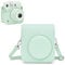 Rieibi Funda para Fuji Instax Mini 12 - Funda de Piel sintética para cámara instantánea Fujifilm Instax Mini 12 - Funda extraíble con Correa Ajustable para el Hombro - Verde