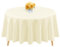 1 Packung beige runde Polyester-Tischdecken, 228 cm, runde Tischdecke, Flecken- und knitterfrei, waschbare Tischdecke für Hochzeit, Partys, Bankett, Buffettisch, Urlaub, Esstische dekorieren
