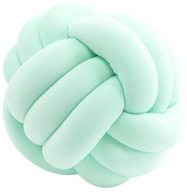 Coussin à boules nouées, tissé à la main, pour décoration de lit, canapé, 20 cm, H