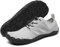 Mishansha Badeschuhe Herren Wasserschuhe Damen Schwimmschuhe Aquaschuhe Strandschuhe Barfußschuhe Neoprenschuhe Schnell Trocknend Surfschuhe mit Breiter Zehenbox Grau Weiß EU Gr.44