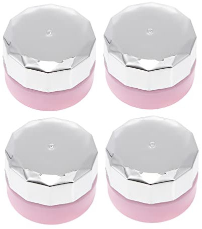 Housoutil 4stücke Mini-nagellackflasche Wiederverwendbar Nagelkleberbehälter Kosmetikgläser Probengläser Für Reisen Und Unterwegs