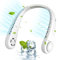 Anveltech Ventilador de Cuello,Ventilador de Cuello Usb,MiNi Ventilador Portatil,Ajuste de 3 Velocidades,Batería De 4000mah,360° ajustable,Oficina,Viajes (Blanco)