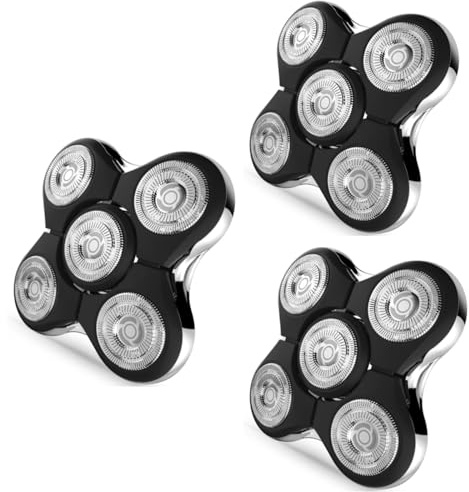 Rasierer-Ersatzköpfe kompatibel mit Remington Balder RX5/XR7000/XR1500 Ultimate Electric Head Shaver (3er-Pack)