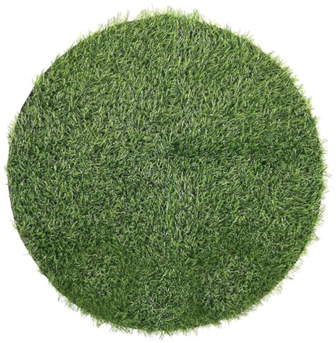 MAGICLULU Kunstrasen-Tischsets 50 cm Runde Tischmatte Grüner Rasengrasteppich Kunstrasenfliesen Patch-Tischsets Tischdekorationsmatte Für Waldpicknick-Dekoration Party Essen Hochzeit Grün