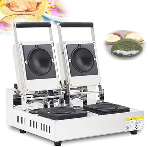 JODAIS Panini Press Máquina eléctrica para Hacer Hamburguesas y sándwiches de Helado, gofreras comerciales, diseño de calefacción de Doble Cara, Temperatura Ajustable de 50-250 ℃ B