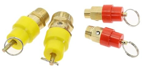 1 PCS 1/4'' 3/8 1/2 1/3/4/5/6/7 KG Luftkompressor Sicherheitsventil Druckentlastungsregler for Druckleitung(Size:1/4,Color:5KG)