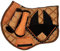 BRIAN AND COMPANY ITALY Schabracken-Set Glitter (Orange, COB)