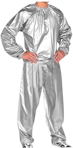 Rrongwn Saunaanzug Mit Durchgehendem Oder Oberteil Für Damen, Herren Sweatshirt Kompletter Sauna Anzug