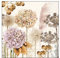 Ambiente elegante Servietten 25x25 cm Papierservietten serie dried flowers Trockenblumen und Gräser beige braun Tisch Decoupage Basteln